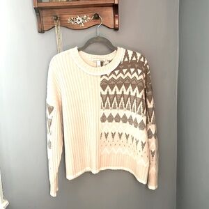 Autumn Cashmere Ribbed Long Sleeve Sweater